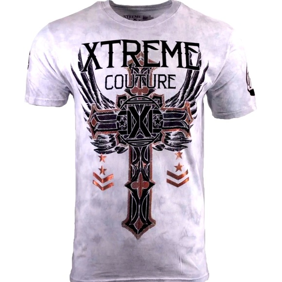 EXTREME COUTURE by AFFLICTION Men’s Medium T-Shirt Faith & Trust - Picture 2 of 11